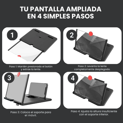 AMPLIFICADOR DE PANTALLA HD PORTÁTIL PARA CELULAR