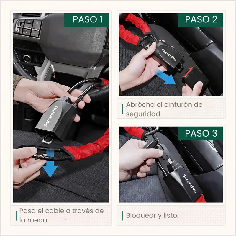 SecurePro® - BLOQUEADOR DE VOLANTE